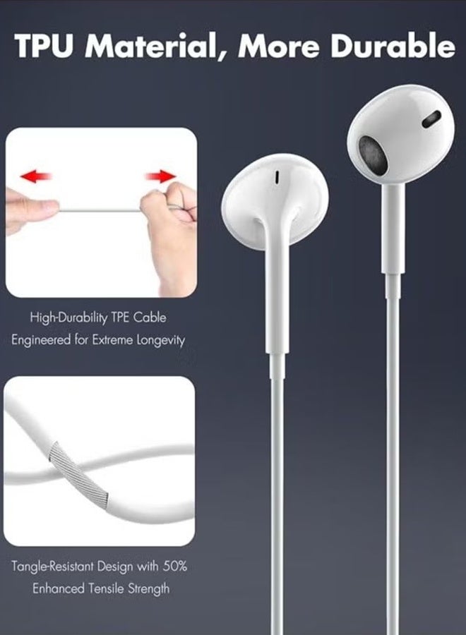 HAVEN EarPods With Lightning Connector White - Image 5